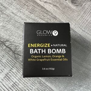 NIB GLOW ORGANICS #9 Relax Pregnancy Bath Bomb Organic Lemon, Orange Oils